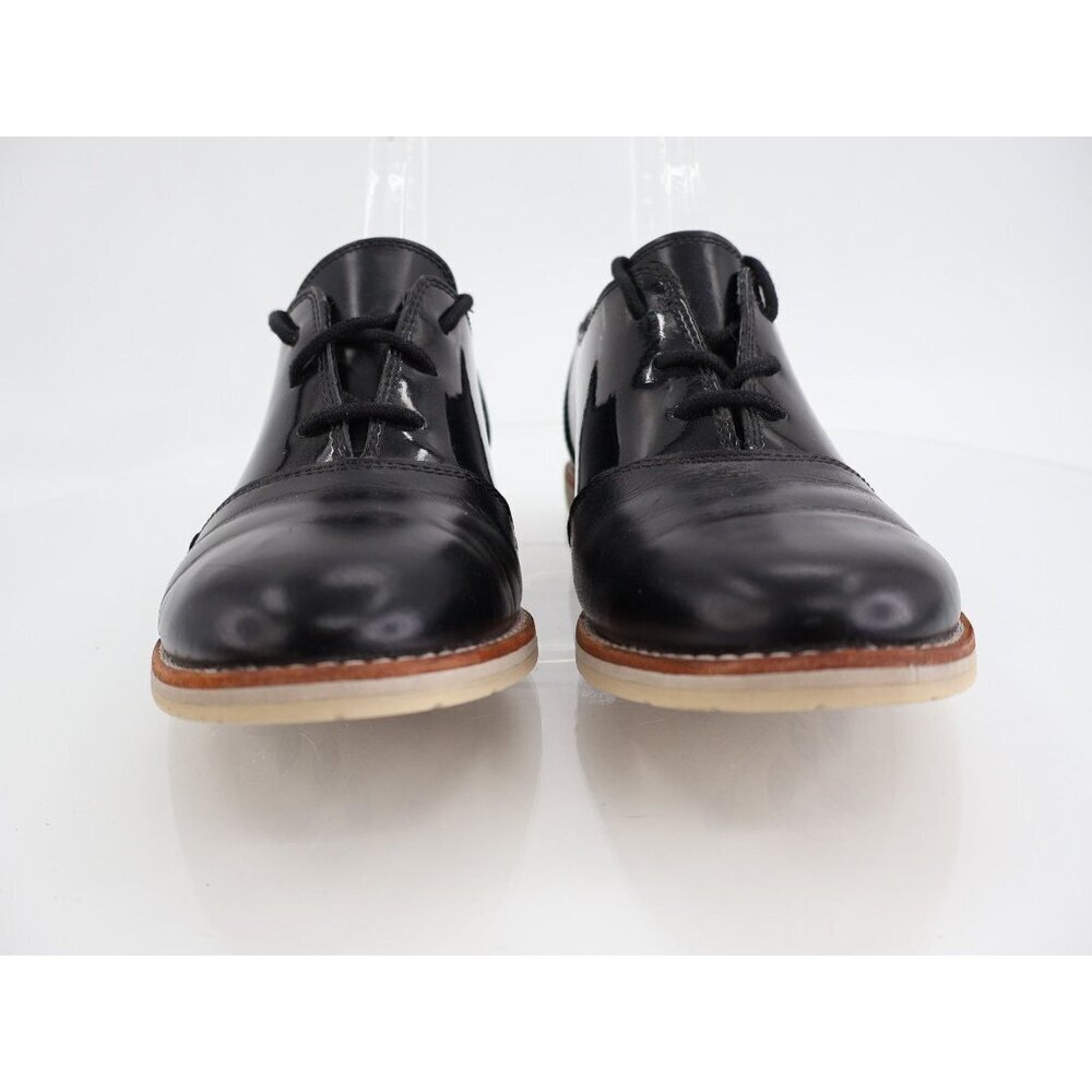 Ahnu Teva Womens Emery Leather Women's Size 8 Black Oxford Shoes Lace Up - Picture 2 of 13